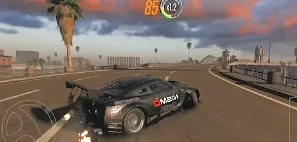 CarX Street vs CarX Drift Racing 2 3 CarX Drift Racing 2 gameplay showing drifting action, part of the CarX Street vs CarX Drift Racing 2 comparison.